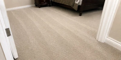 Bedroom carpet after professional deep cleaning by DRX Orlando