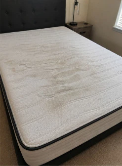 Mattress before cleaning