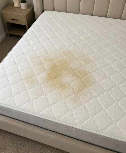 Queen Mattress before cleaning