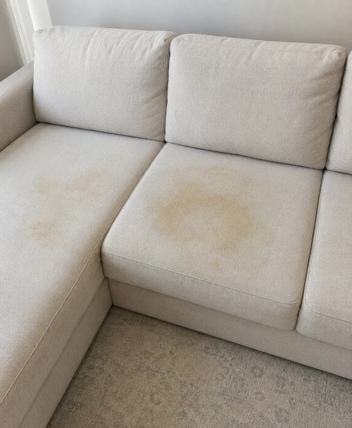 Fabric Sectional Sofa before cleaning